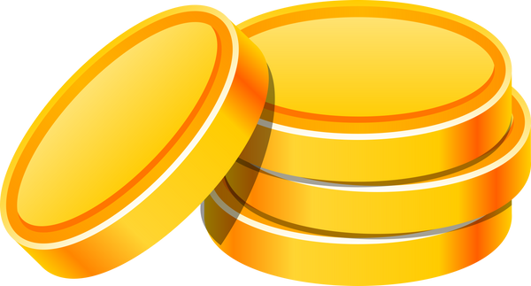 Stack of Gold Coins Illustration